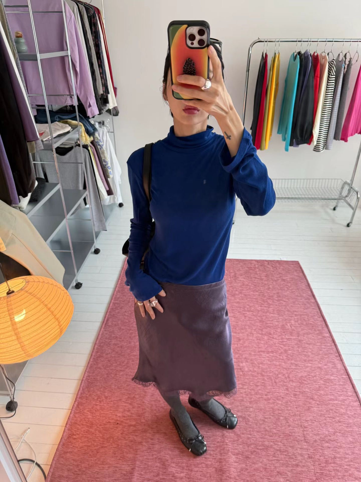jenny satin lace skirt (3 colors)