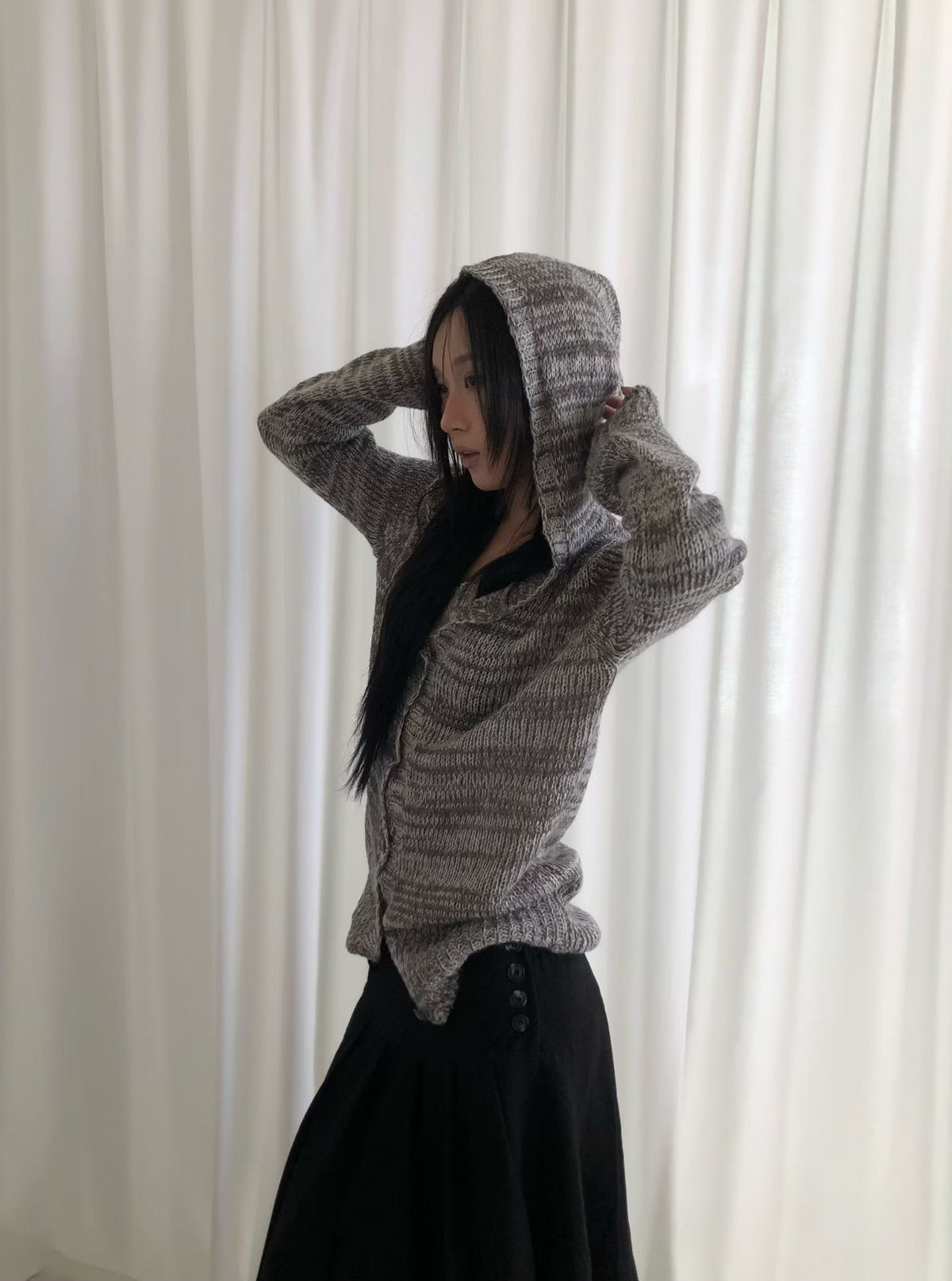 Hooded Knit Cardigan
(3 colors)