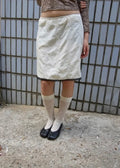Lace Embroidered Midi Skirt (3 colors)