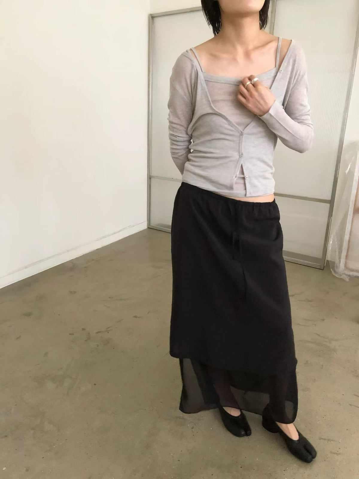 天絲透膚背心