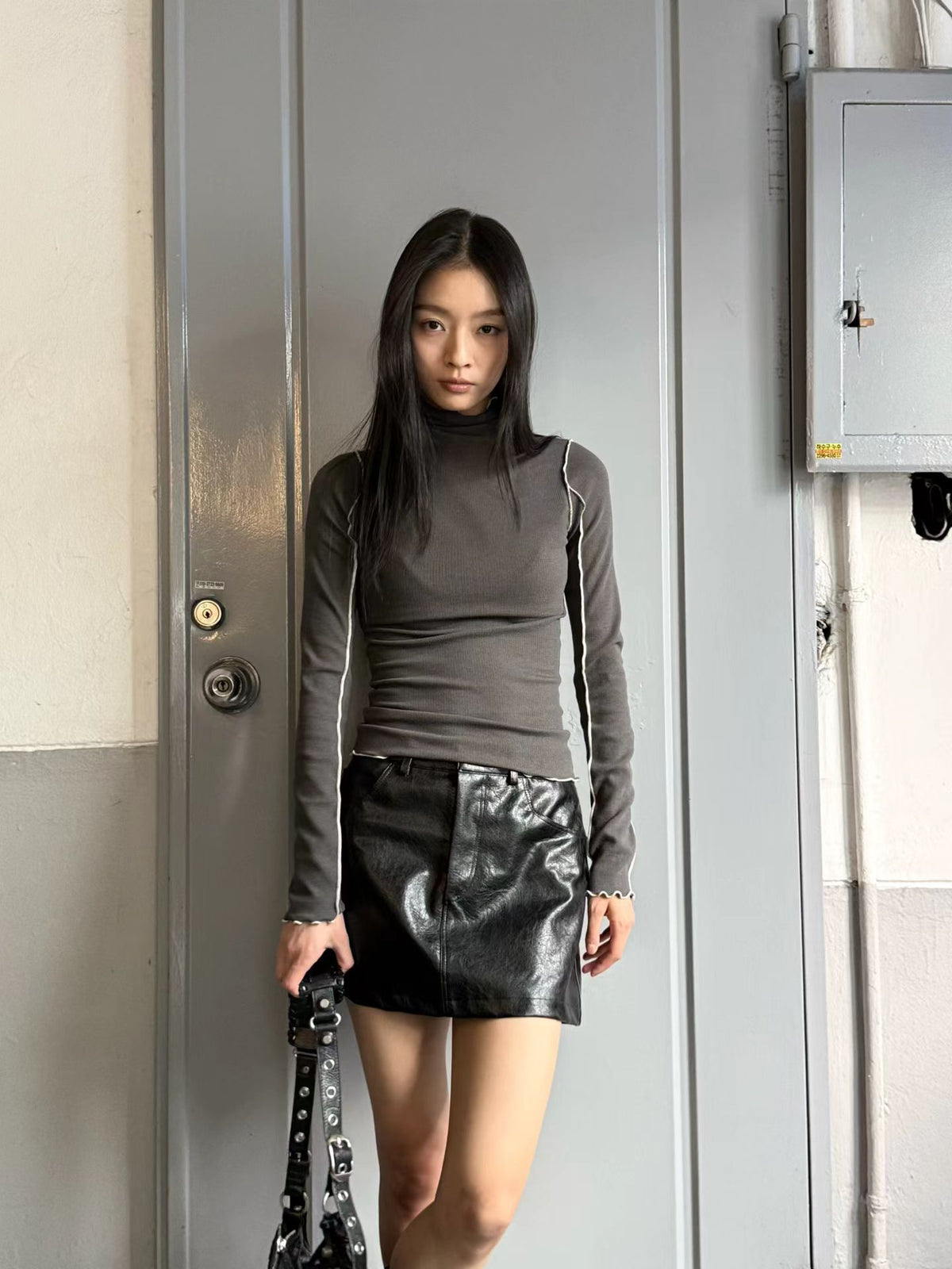 潔西卡皮革短裙