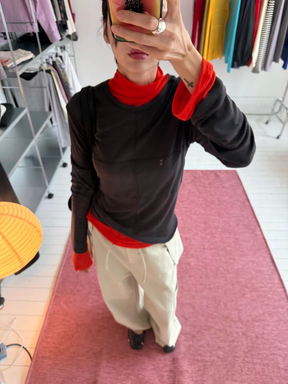 madeleine cross long sleeved t shirt (3 colors)