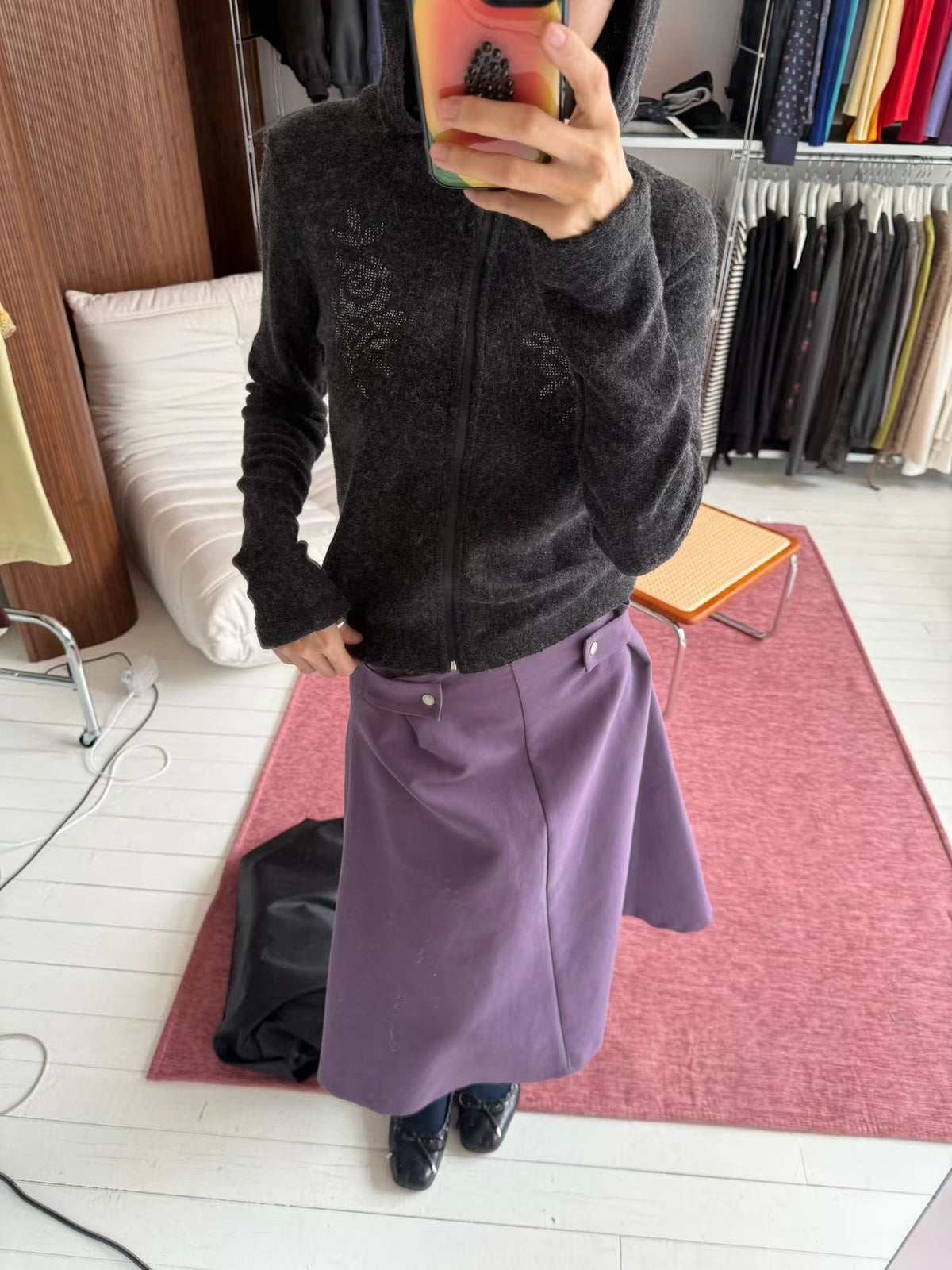 carmen rose terry wool hoodie
(2 colors)