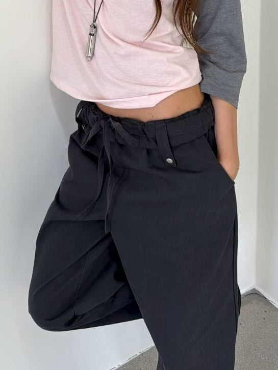 Fold-Over Piped Pants (2colors)