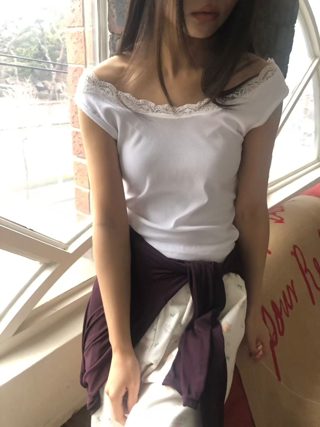 Lace scoop neck tank top（3colors)