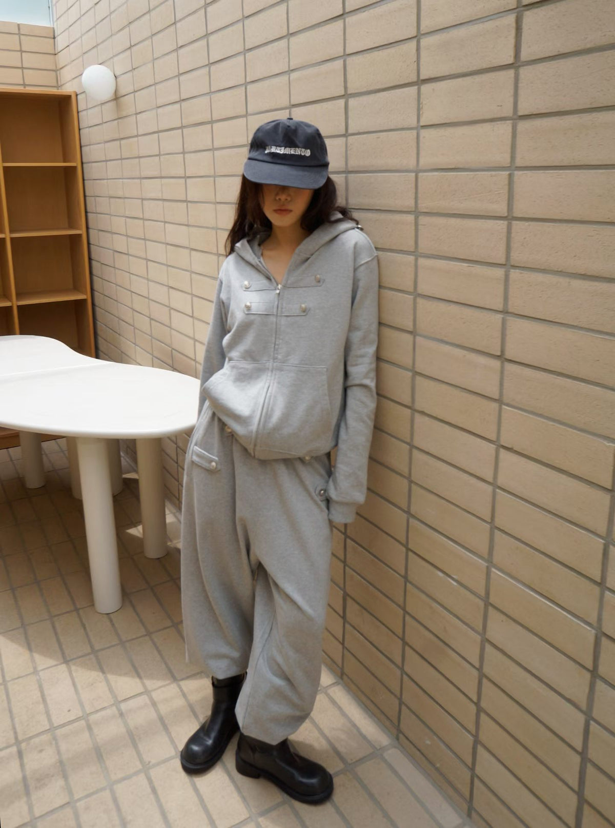 Button Sweat pants（3 colors)