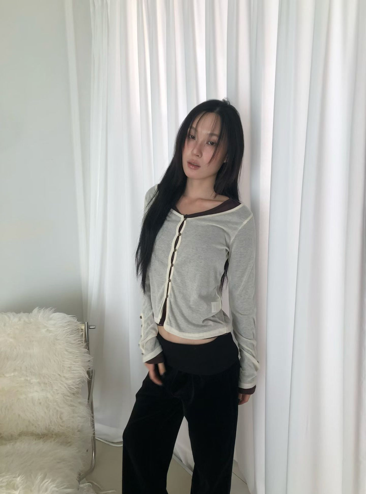 Velour Fold-over Pants (3 colors)