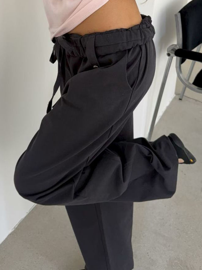 Fold-Over Piped Pants (2colors)