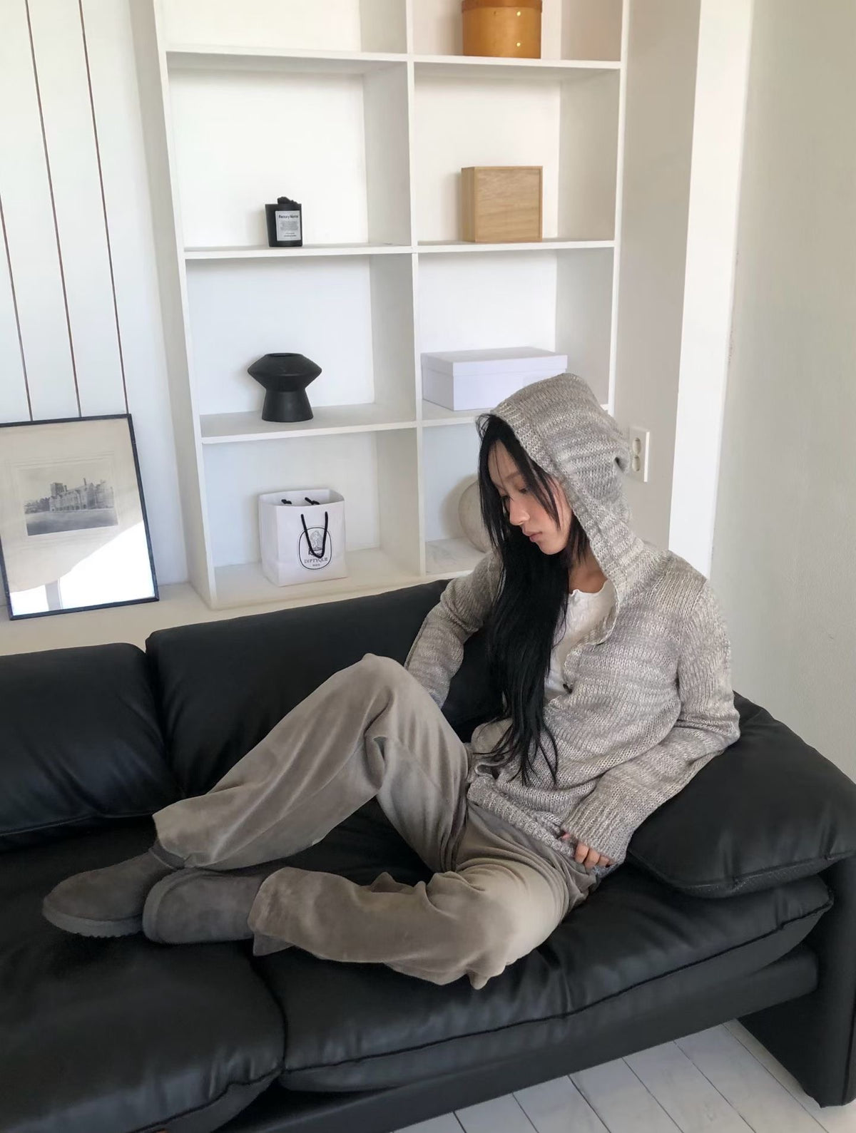 Velour Fold-over Pants (3 colors)