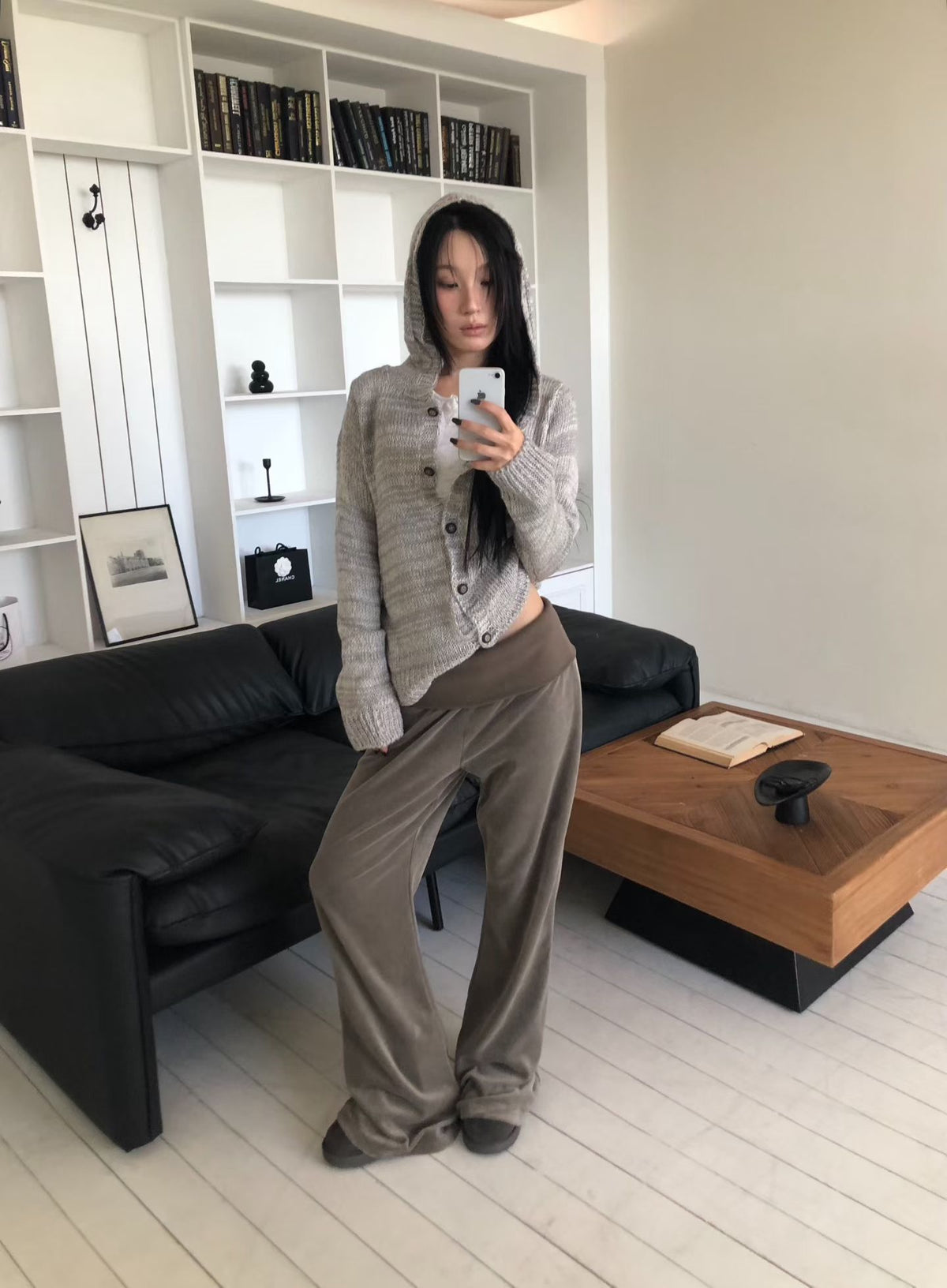 Velour Fold-over Pants (3 colors)