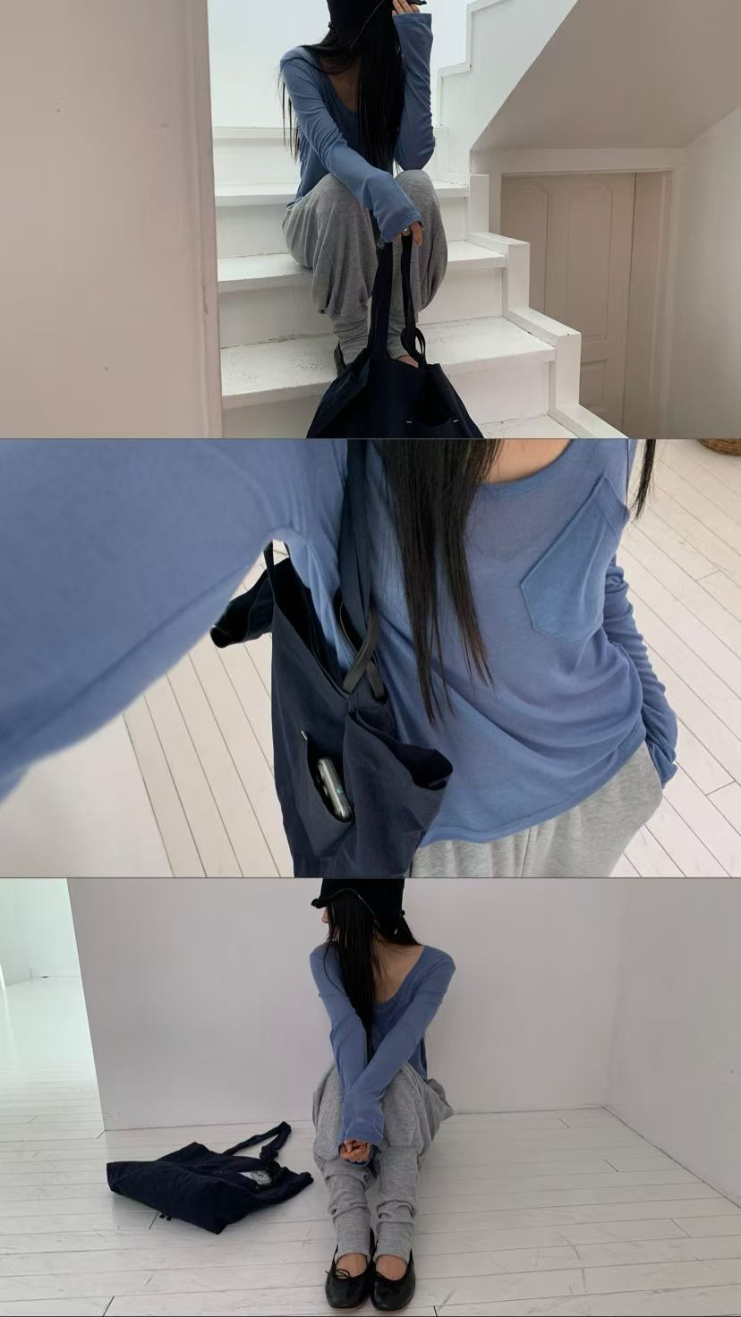 Tencel Pocket T-shirt（6 colors)