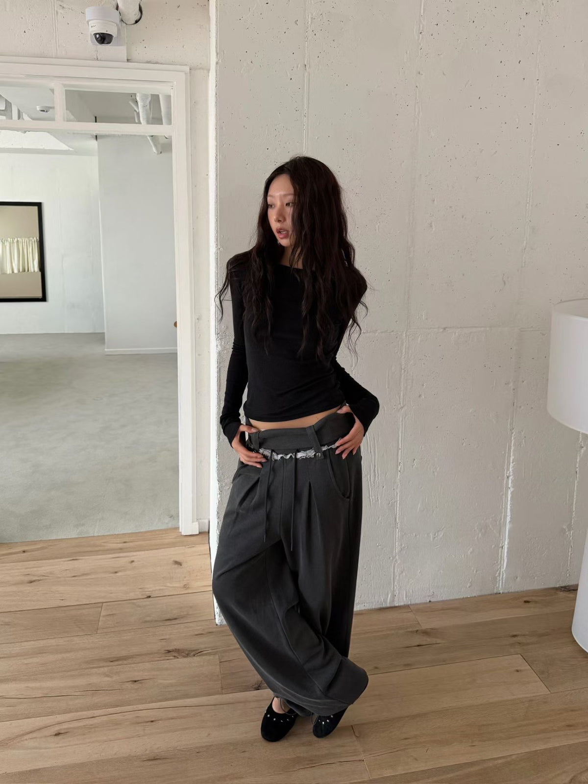 Fold-Over Piped Pants (2colors)
