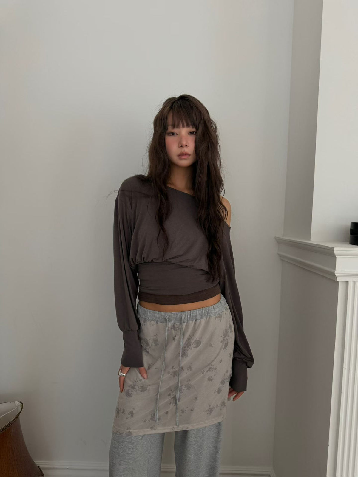 2 Way Drape T-shirt（3 colors)