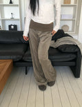 Velour Fold-over Pants (3 colors)