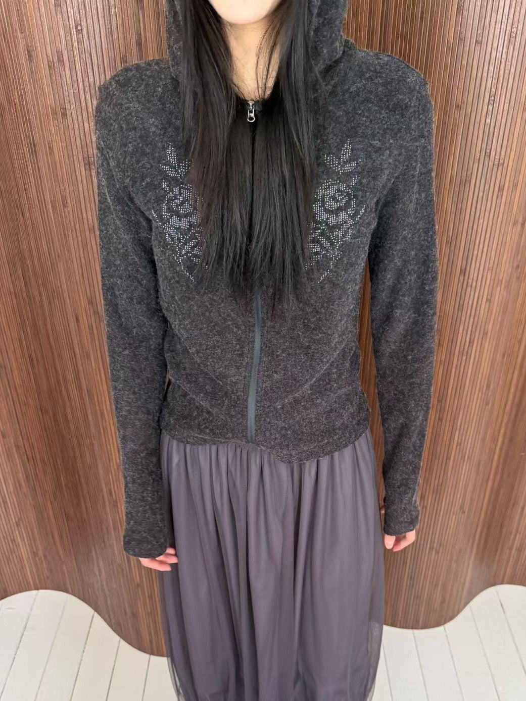 carmen rose terry wool hoodie
(2 colors)