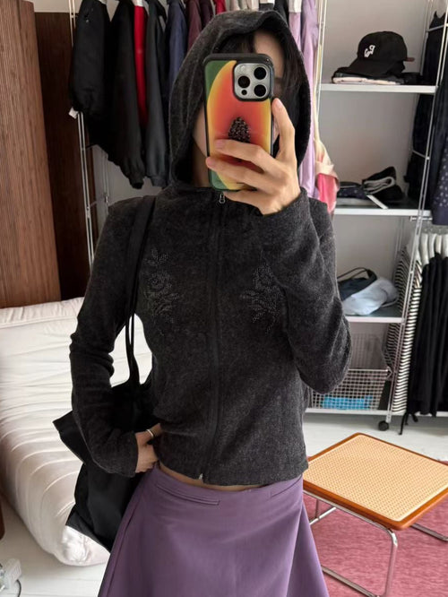 carmen rose terry wool hoodie
(2 colors)