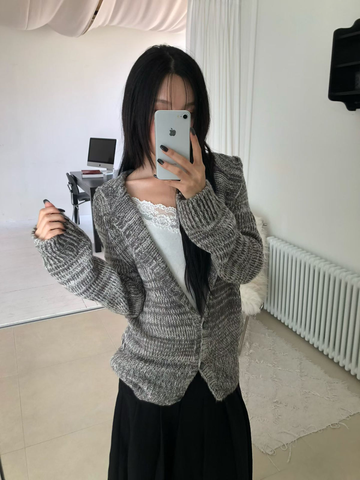 Hooded Knit Cardigan
(3 colors)