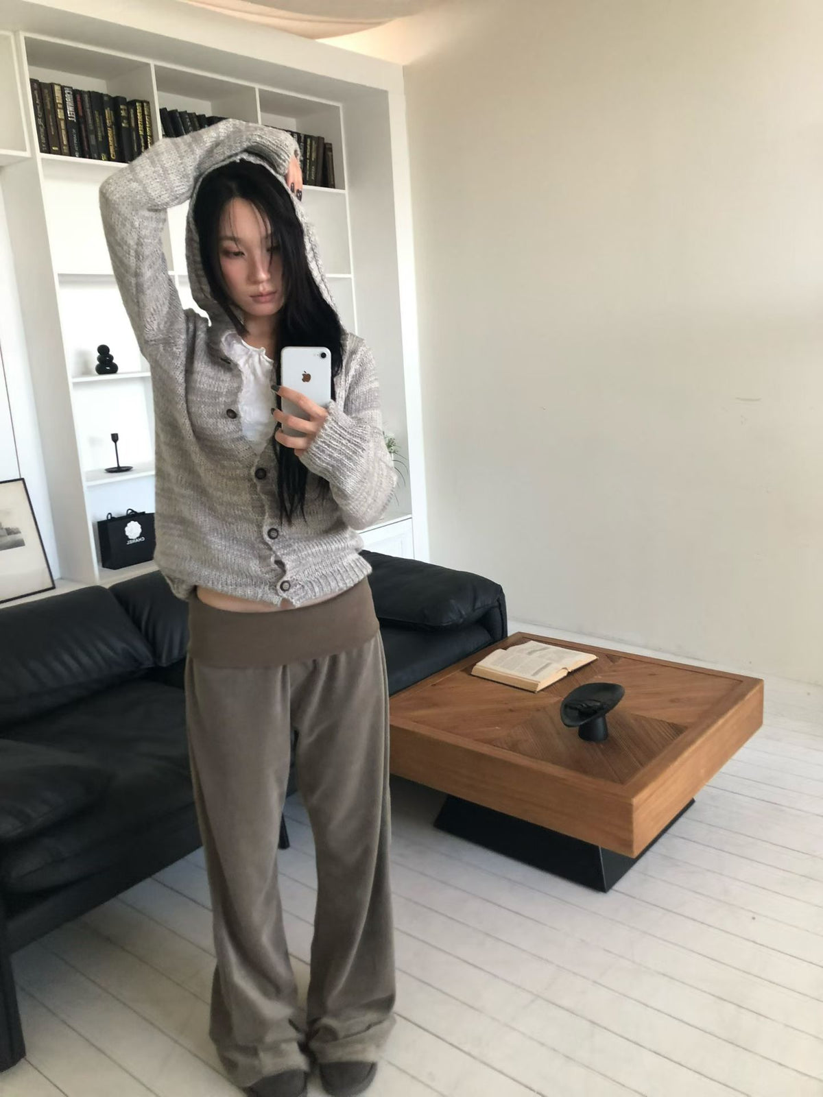 Velour Fold-over Pants (3 colors)