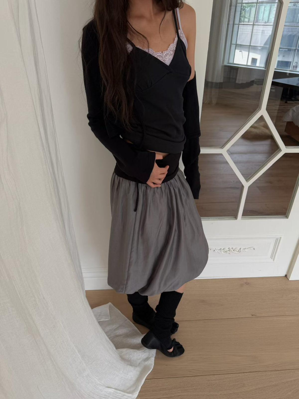Goat Balloon Skirt (2 colors)