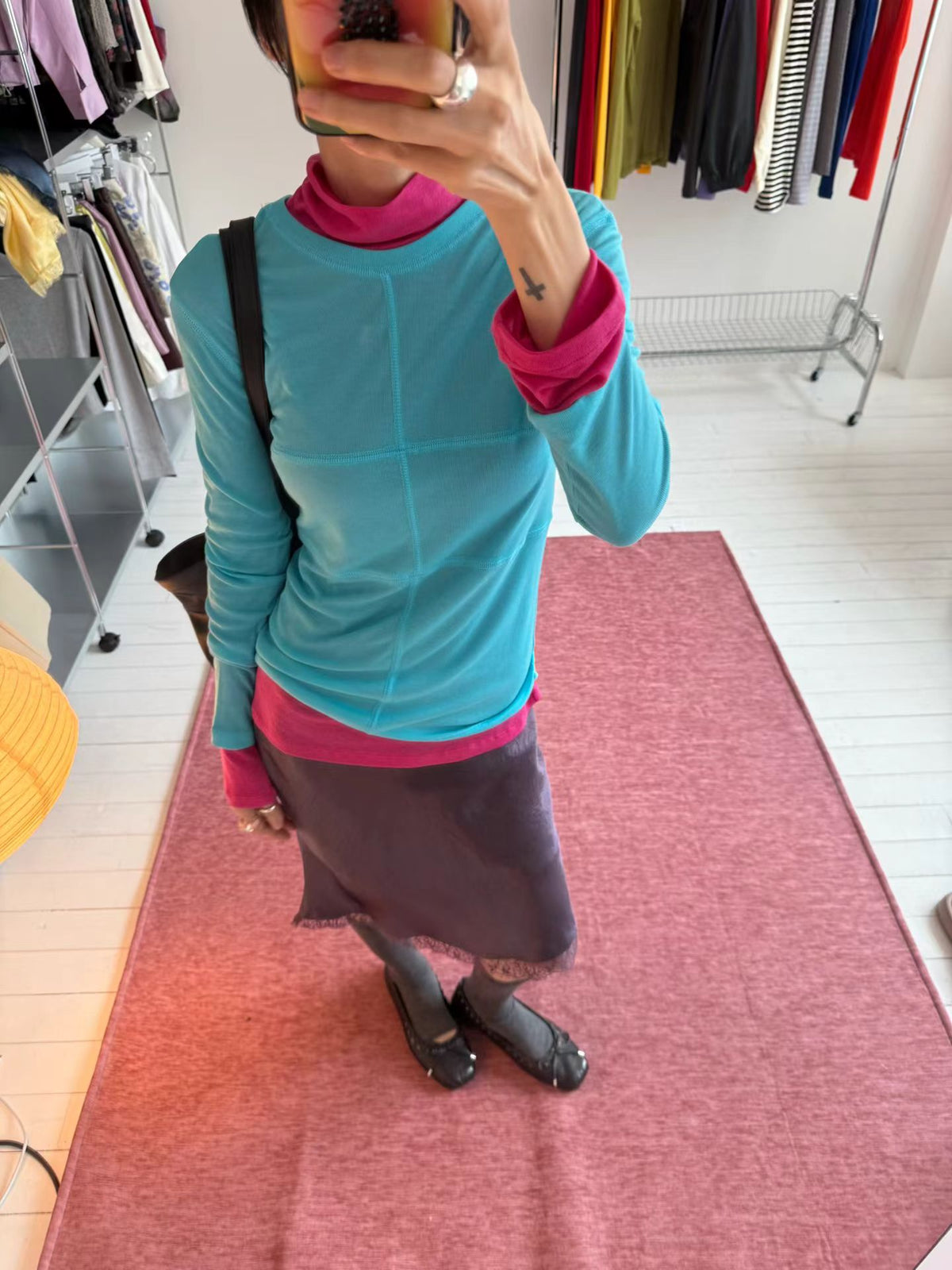 madeleine cross long sleeved t shirt (3 colors)