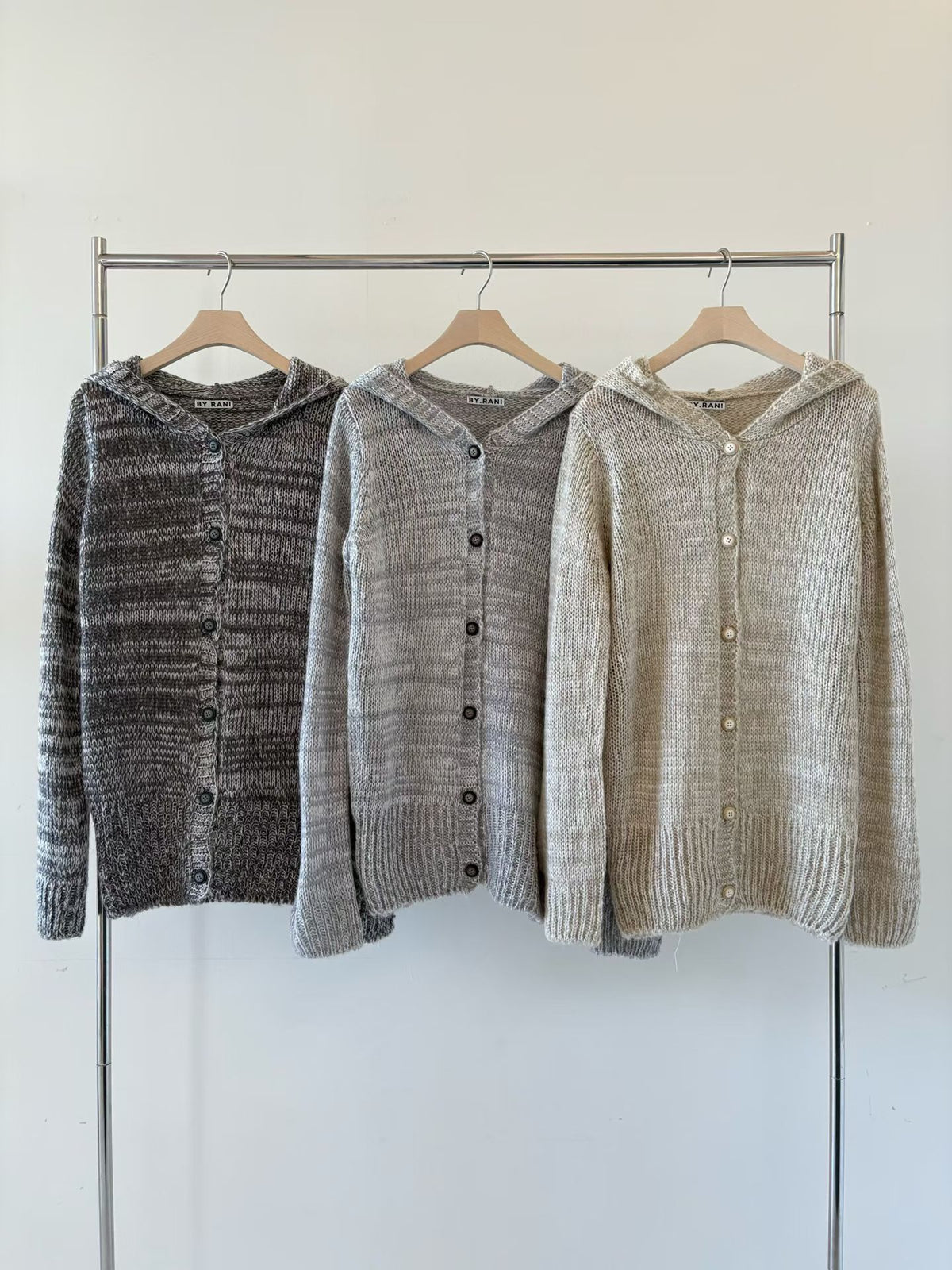 Hooded Knit Cardigan
(3 colors)