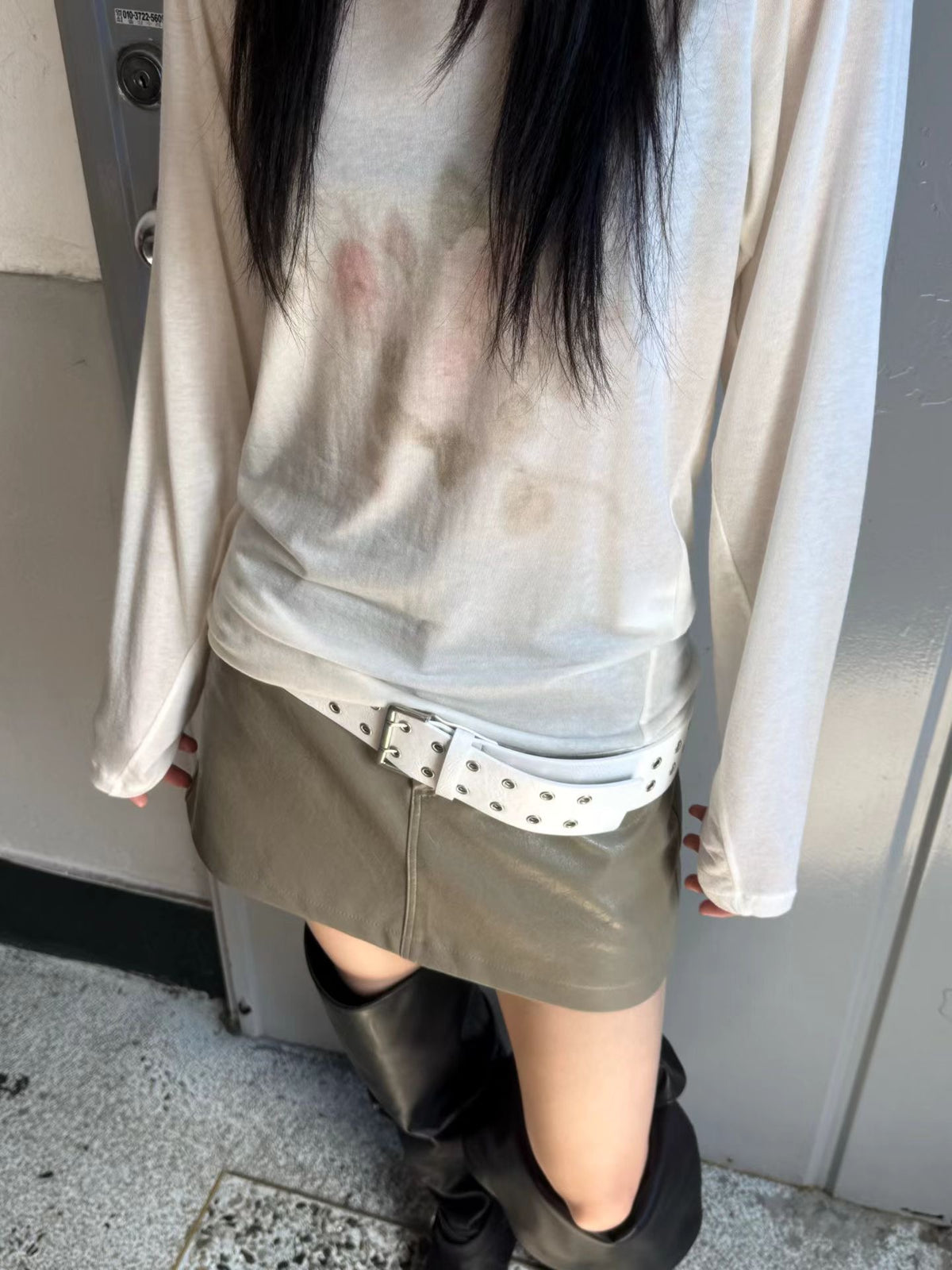 潔西卡皮革短裙