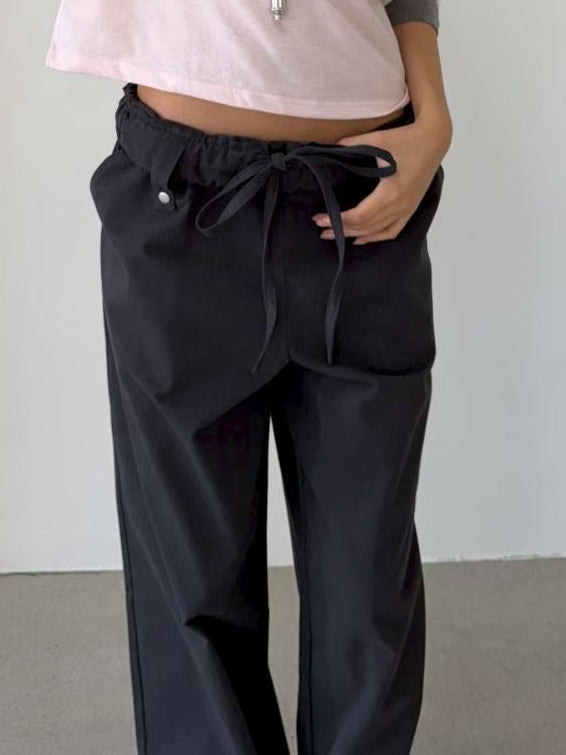 Fold-Over Piped Pants (2colors)