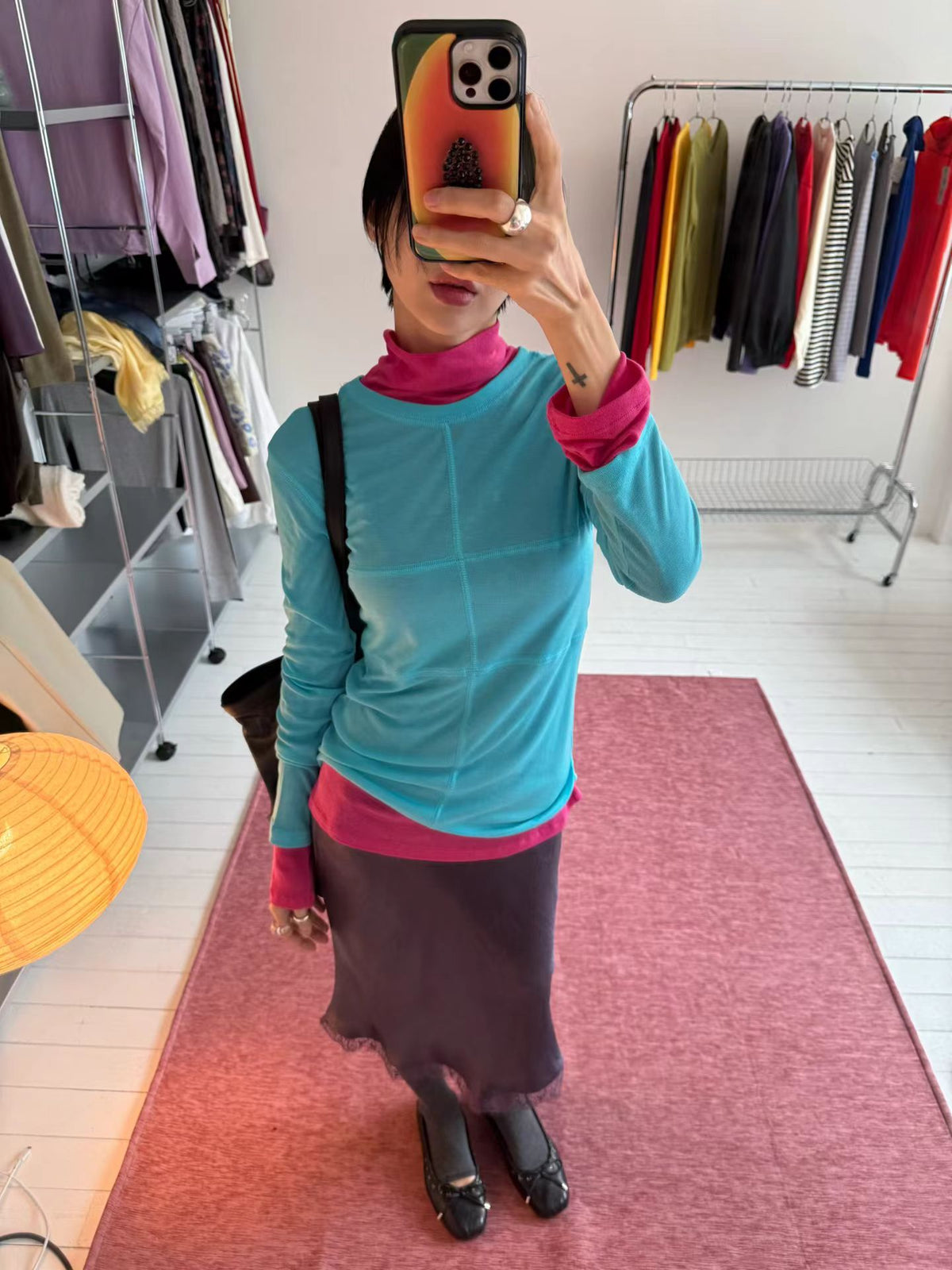 madeleine cross long sleeved t shirt (3 colors)