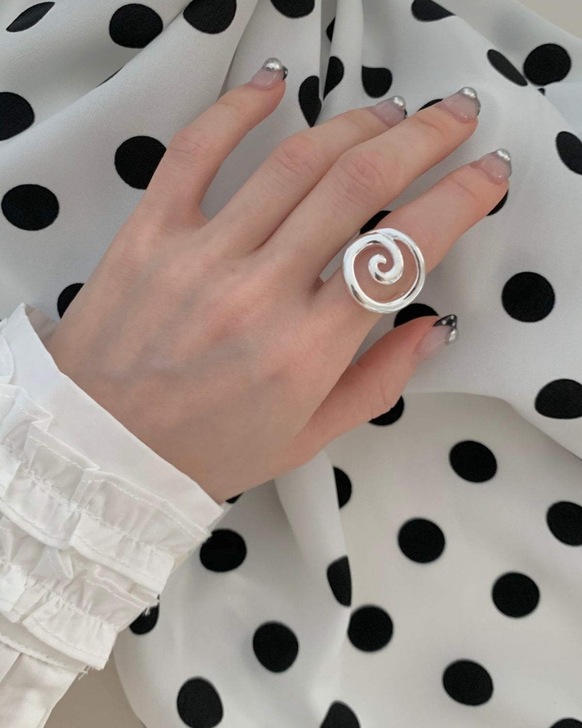 Silver Swirl Ring
