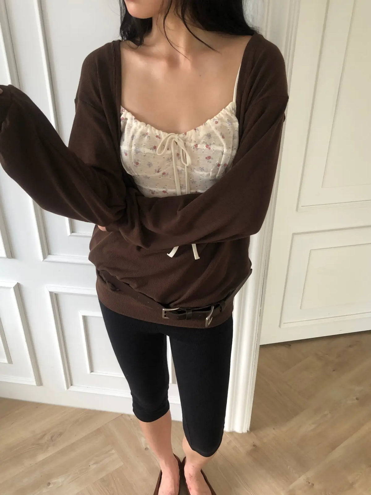 Open Draped Cardigan（2 colors)