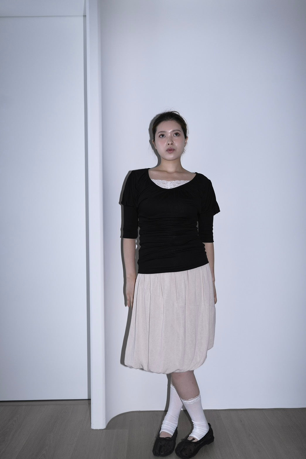 balloon silhouette skirt (3 colors)