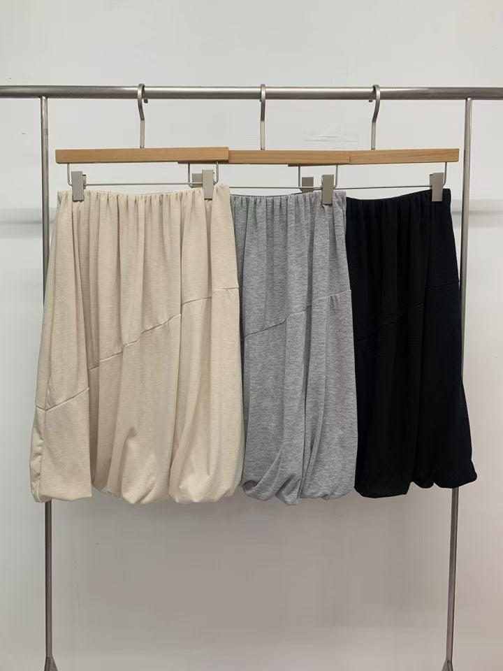balloon silhouette skirt (3 colors)