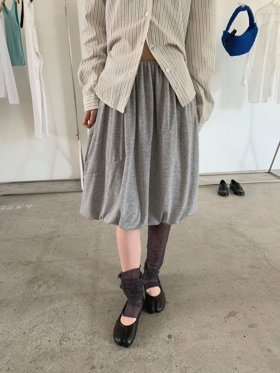 balloon silhouette skirt (3 colors)