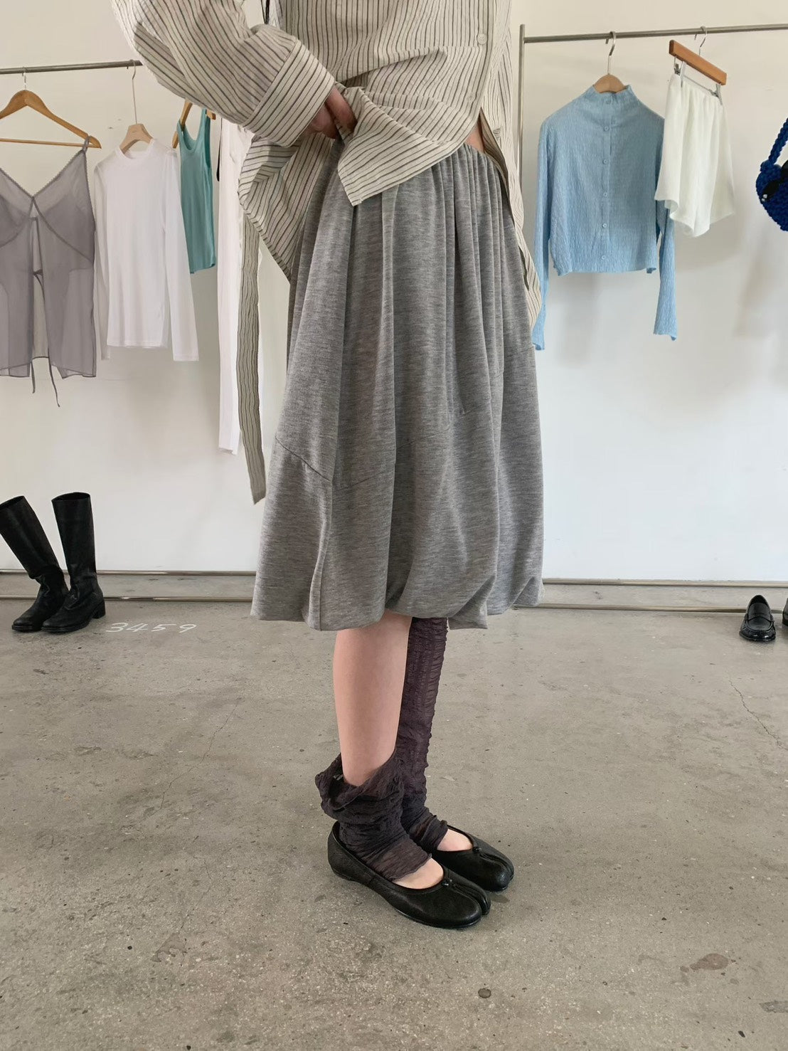 balloon silhouette skirt (3 colors)