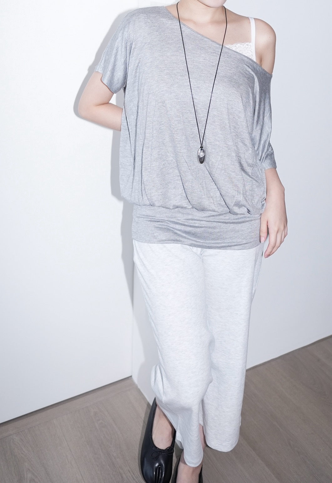 sliver oval necklace