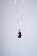 dark stone pendant necklace